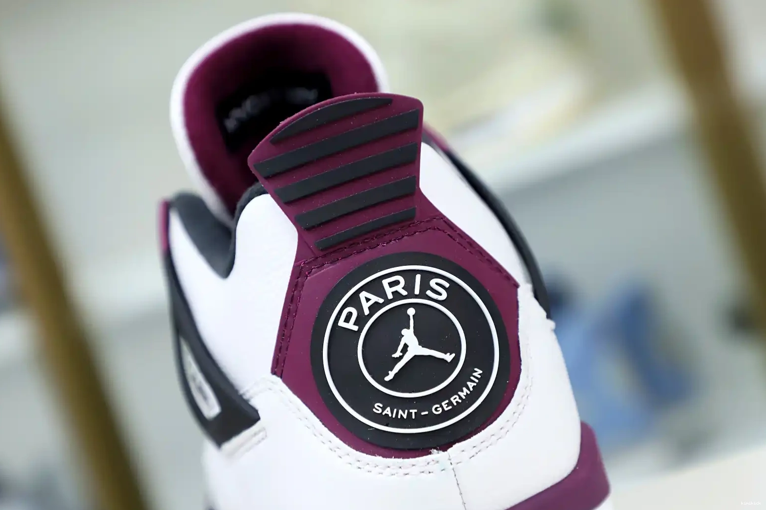 X AIR JORDAN PARIS JORDAN SAINT-GERMAIN Kimikick AIR RETRO 4 'BORDEAUX' 0611